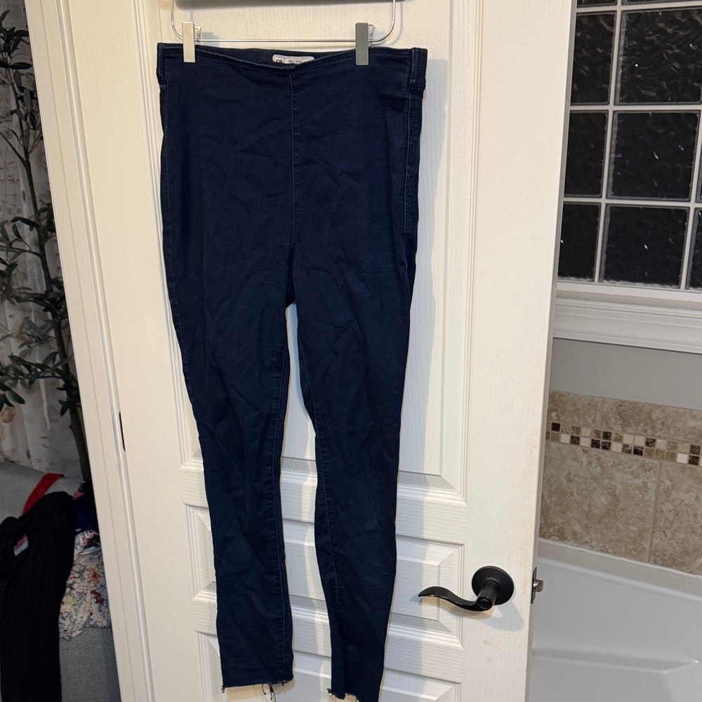 Denim blue skinny stretch Pants
